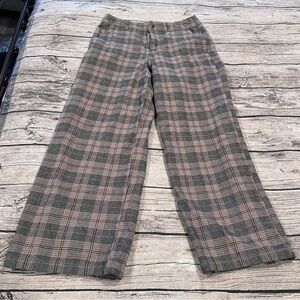 American Eagle OutfittersSuper High Rise Plaid Baggy Wide-Leg Pants Size 10S
